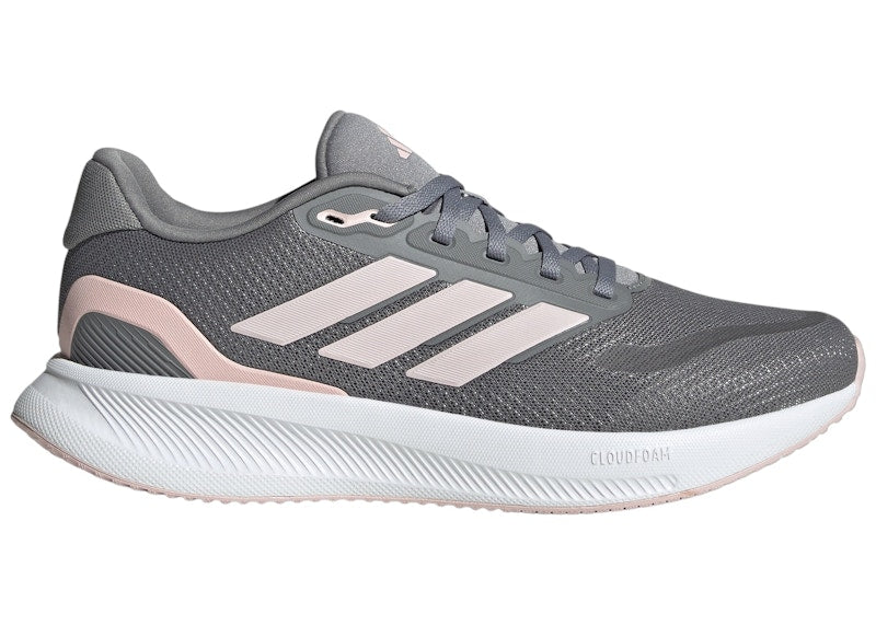 adidas Runfalcon 5 Wide Grey Sandy Pink Cloud White (Women's)