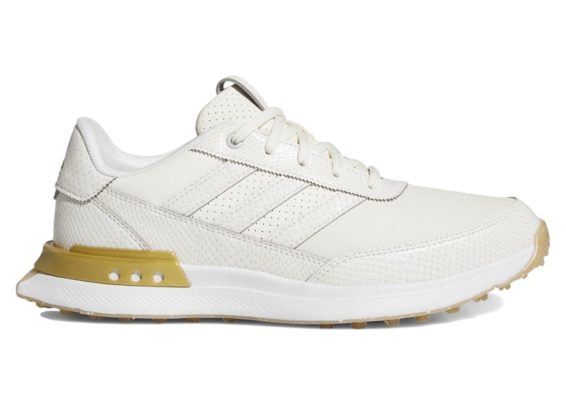 adidas S2G 24 Leather Spikeless Golf Off White Gold Metallic Gum (Women's)