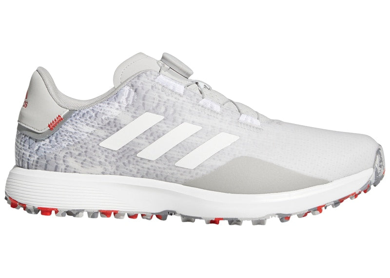 adidas S2G BOA Spikeless Golf Grey Cloud White Grey Three