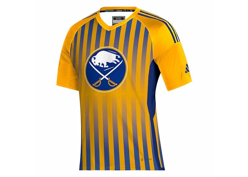 adidas Sabres Hockey Tee Team Colleg Gold/Royal Blue/Multi
