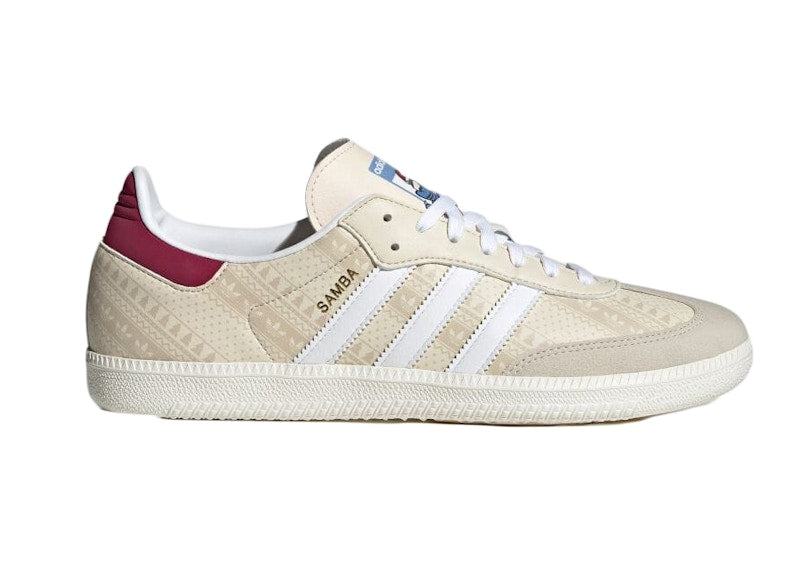 adidas Samba Wonder White Legacy Burgundy