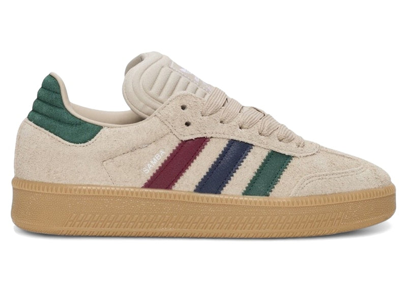 adidas Samba XLG Beige Green Burgundy