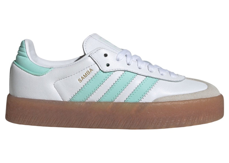 adidas Sambae Cloud White Clear Mint Gold Metallic (GS)