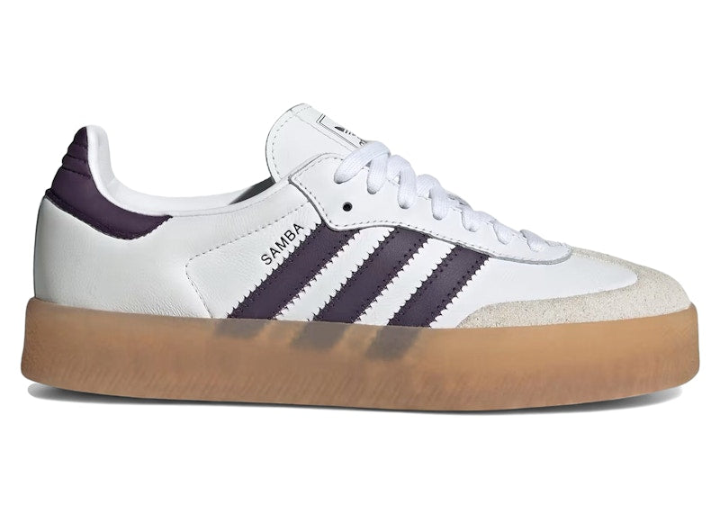 adidas Sambae White Off White Aurora Plum (Women's)
