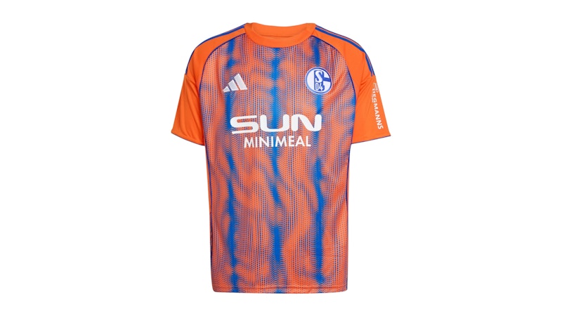 adidas Schalke 04 Jersey Team Orange Royal Blue