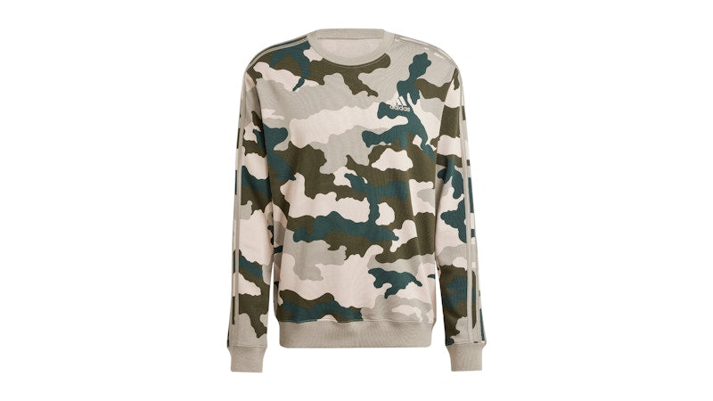 adidas Seasonal Essentials Camouflage Sweatshirt Silver Pebble