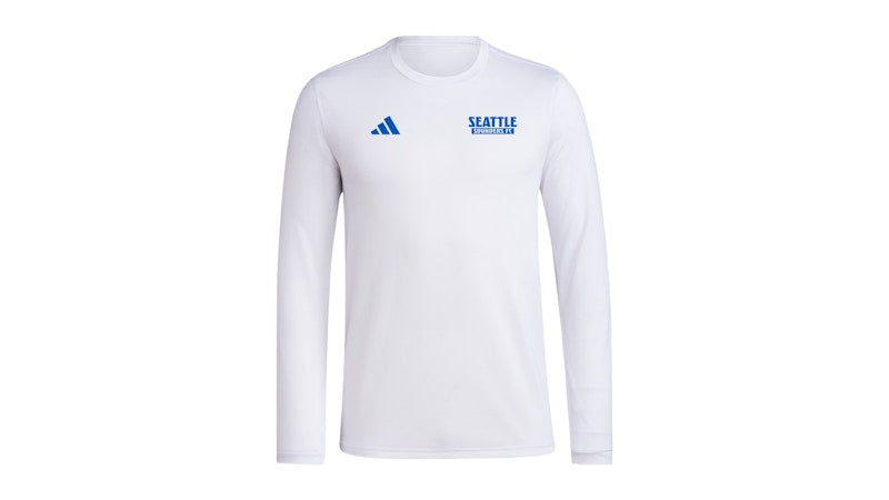adidas Seattle Sounders FC Long Sleeve Tee White Mls-Ssf-S23