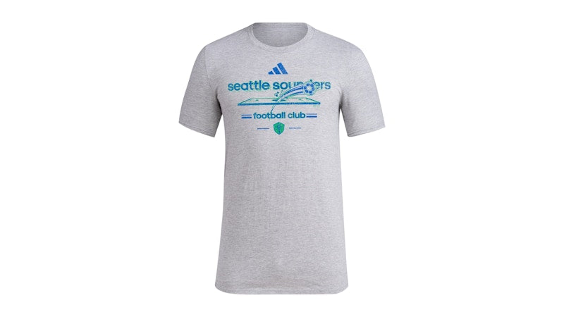 adidas Seattle Sounders FC Short Sleeve Tee Medium Grey Heather