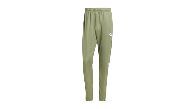 adidas Sereno Aeroready CUT 3-Stripes Regular Slim Tapered Tracksuit Pants Tent Green White