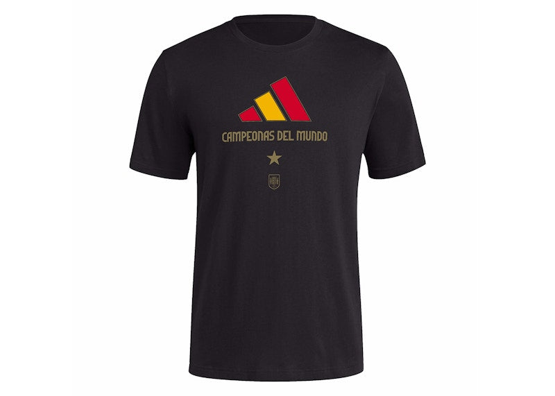 adidas Spain WWC 2023 Winners Tee Black/Soccr-Seu-Snx