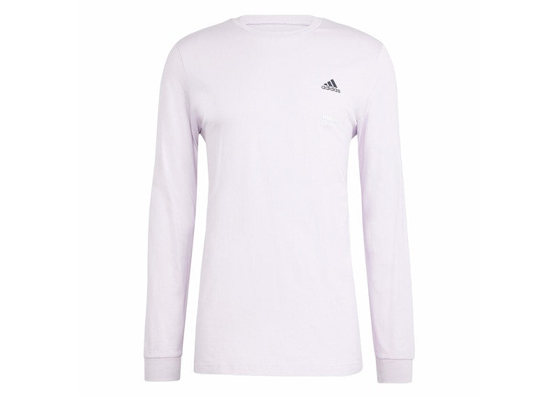 adidas Spirit of Nature Balance Long Sleeve Graphic Tee Silver Dawn