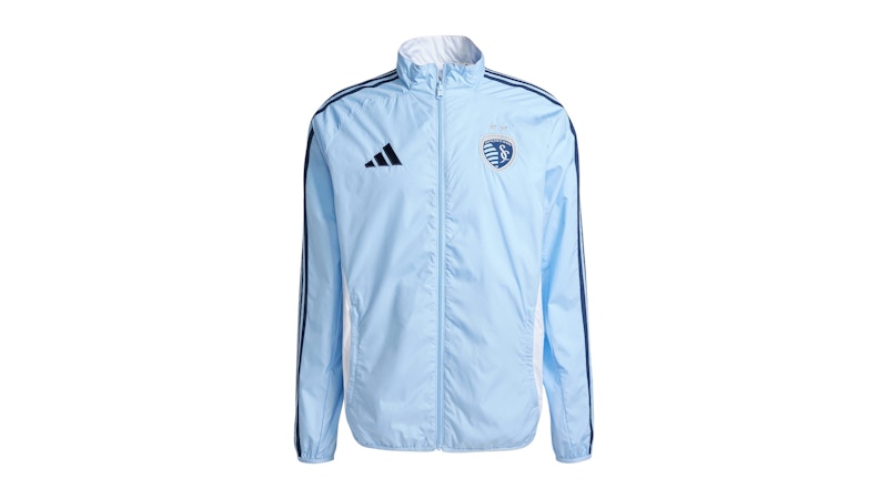 adidas Sporting City Reversible Anthem Jacket Kansas Glow Blue