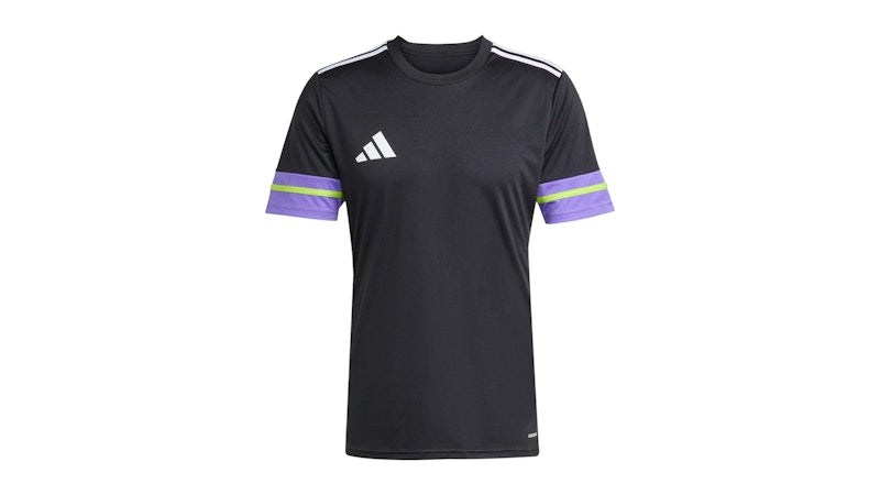 adidas Squadra 25 Jersey Black Purple Rush Semi Solar Slime