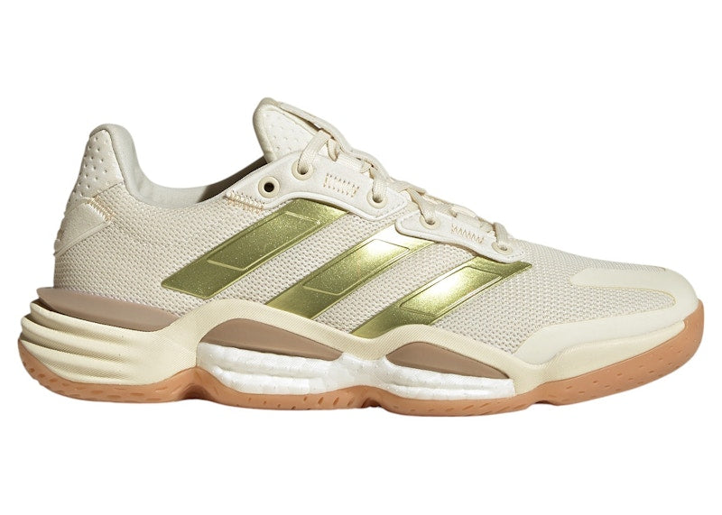 adidas Stabil 16 Indoor Off White Gold Metallic Crystal Sand (Women's)