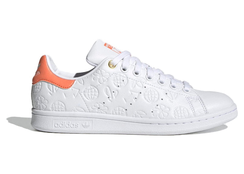 adidas Stan Smith Embossed Graphics White Semi Coral (Women's)