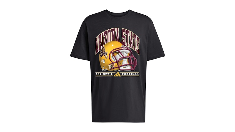 adidas Sun Devils Graphic T-Shirt Arizona State Black Multi