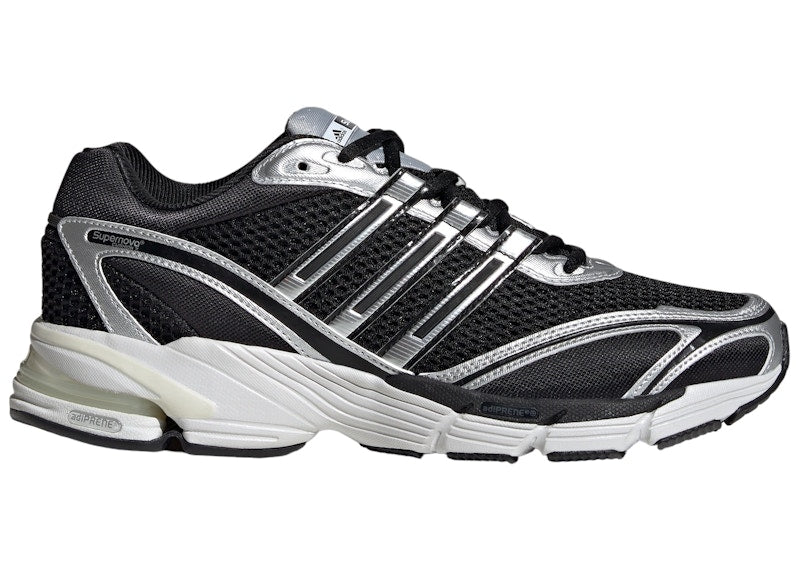 adidas Supernova Cushion 7 Core Black Silver Metallic Crystal White