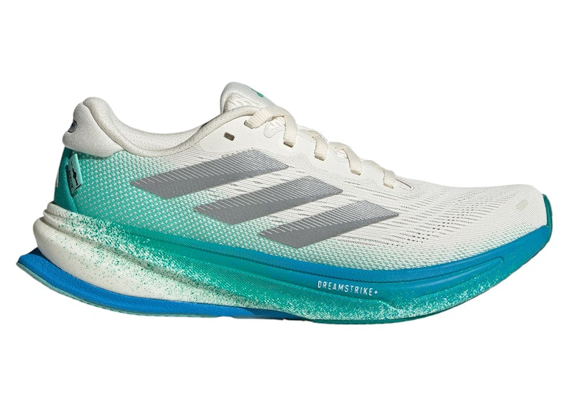 adidas Supernova Rise 2 Chalk White Silver Metallic Glory Green (Women's)