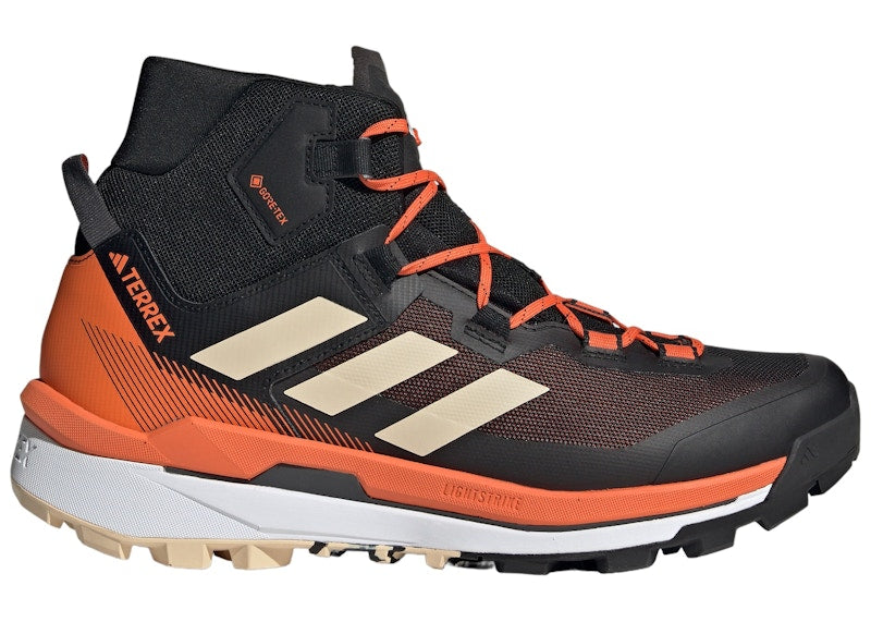 adidas Terrex Skychaser Tech Gore-Tex Core Black Sand Strata Impact Orange