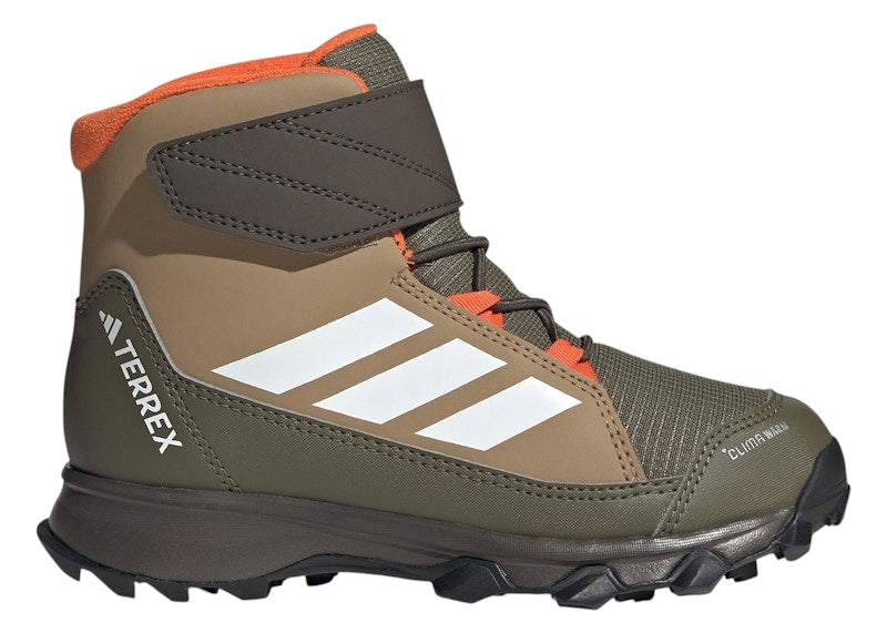 adidas Terrex Snow CF Climawarm Winter Cardboard White Semi Impact Orange (GS)