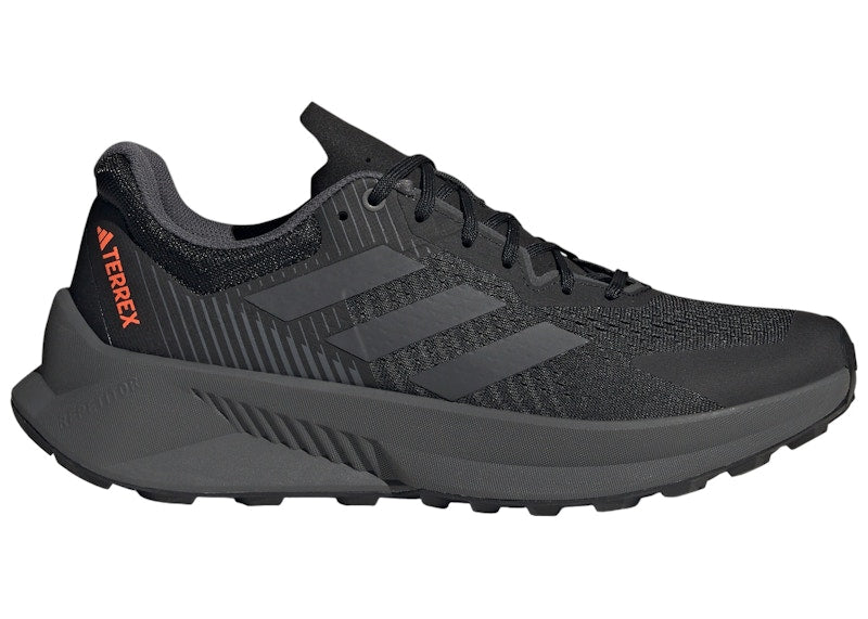 adidas Terrex Soulstride Flow Trail Core Black Grey Impact Orange