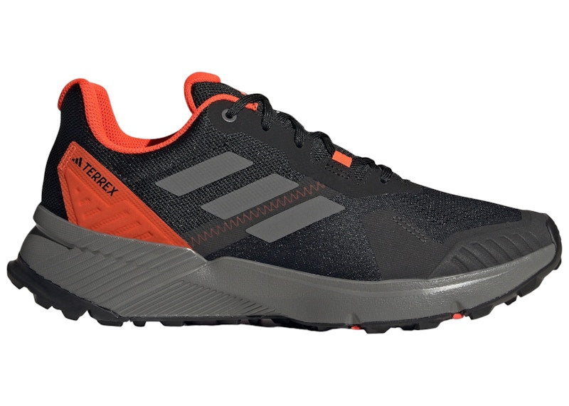 adidas Terrex Soulstride Trail Core Black Grey Solar Red