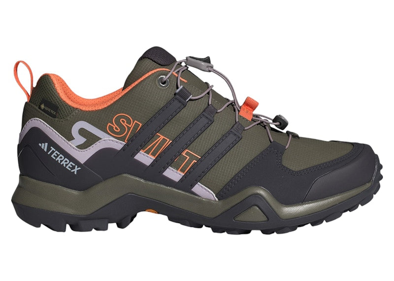 adidas Terrex Swift R2 Gore-Tex Olive Strata Aurora Black Amber Tint (Women's)