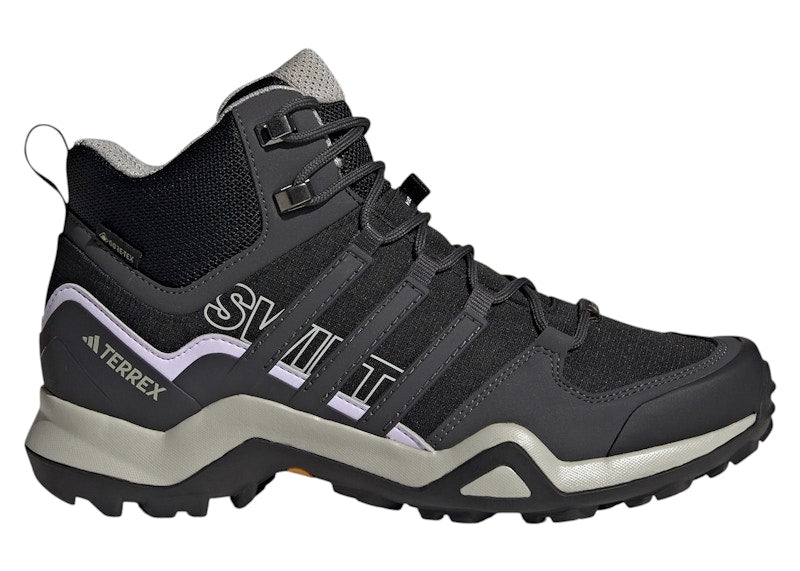 adidas Terrex Swift R2 Mid Gore-Tex Black Grey Purple Tint (Women's)
