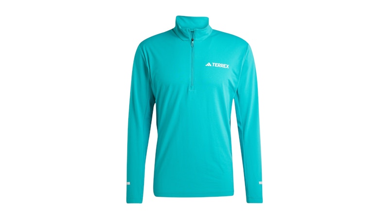 adidas Terrex Xperior Half-Zip Long-Sleeve Top Pure Teal