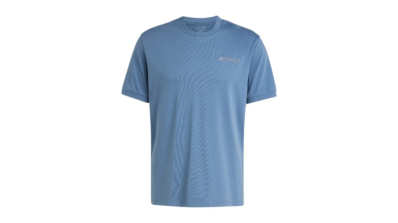 adidas Terrex Xploric Logo Short Sleeve T-Shirt Wonder Steel