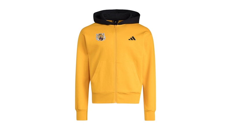 adidas Tigers Full Zip Helmet Hoodie Grambling State Team Colleg Gold