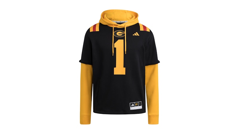 adidas Tigers Jersey Hoodie Grambling State Black Team Colleg Gold