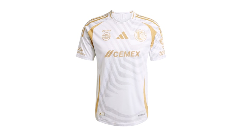 adidas Tigres Uanl 24/25 Third Authentic Jersey White Grey Two