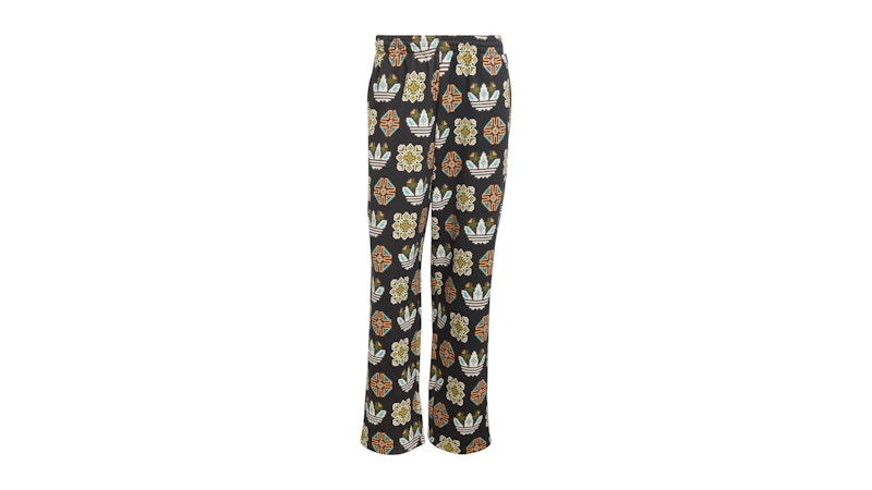 adidas Tile Allover Print Loose Sweat Pants Black