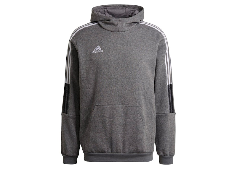 adidas Tiro 21 Sweat Hoodie Grey Melange