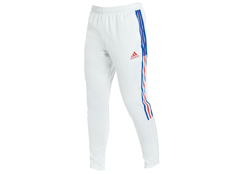 adidas Tiro 21 Track Pants White/Vivid Red/Royal Blue