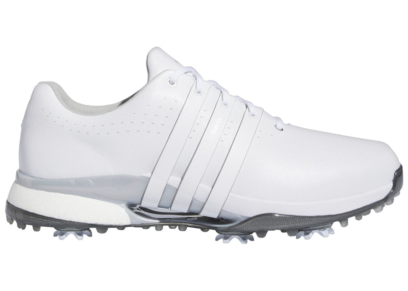 adidas Tour360 24 Wide Golf Cloud White Silver Metallic