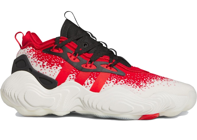 adidas Trae Young 3 Off White Vivid Red Black