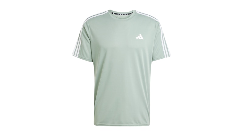 adidas Train Essentials 3-Stripes T-Shirt Silver Green White