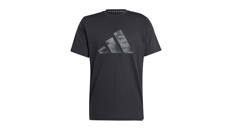 adidas Train Essentials Camo Graphic Logo T-Shirt Black