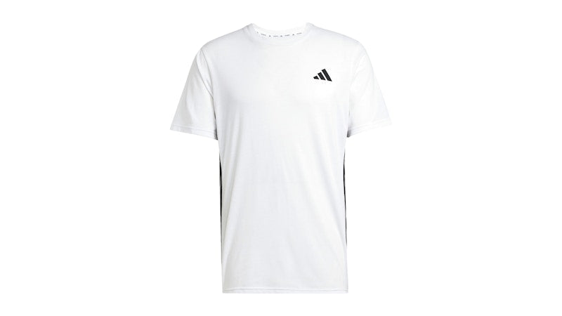 adidas Train Essentials Feelready 3-Stripes Tee White