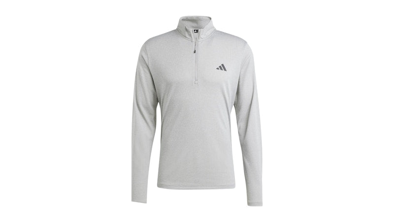 adidas Train Essentials Long Sleeve Tee Medium Grey Heather