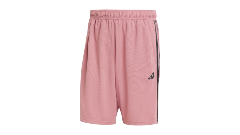 adidas Train Essentials Pique 3-Stripes Shorts Preloved Crimson/Black