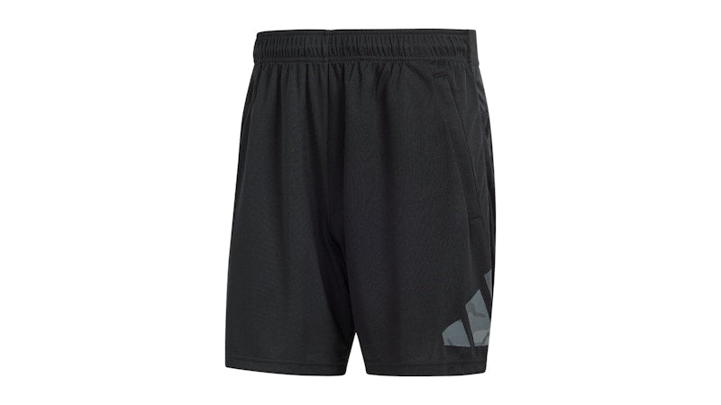 adidas Train Essentials Seasonal Big Logo Shorts Black