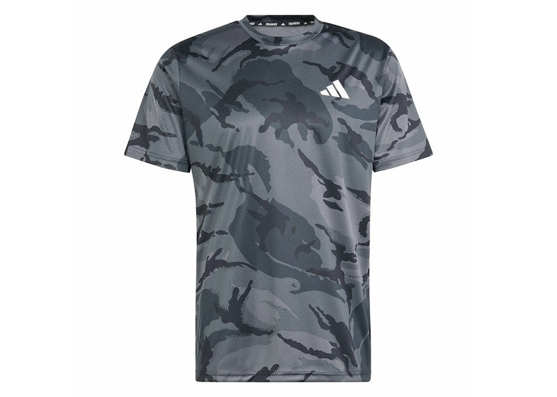 adidas Train Essentials Seasonal Camo Tee Grey Five/Grey Six/Carbon/Black