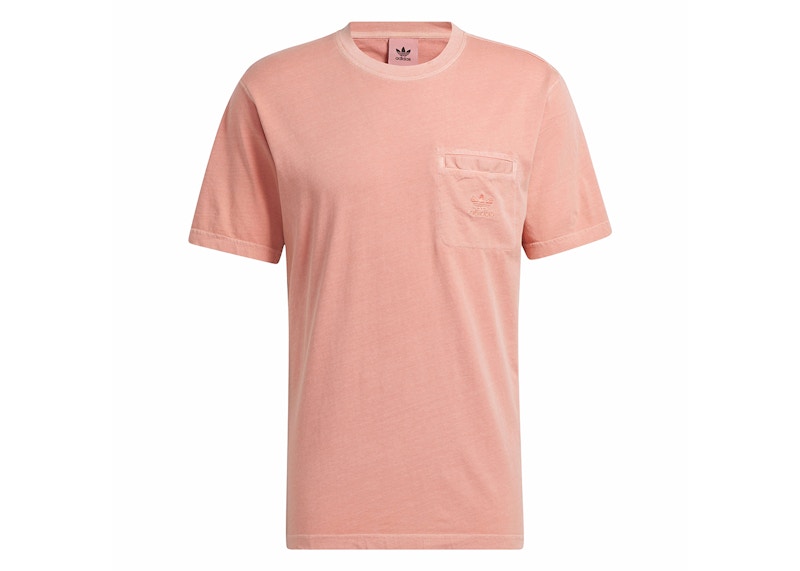 adidas Trefoil Essentials Dye Pocket Tee Wonder Clay