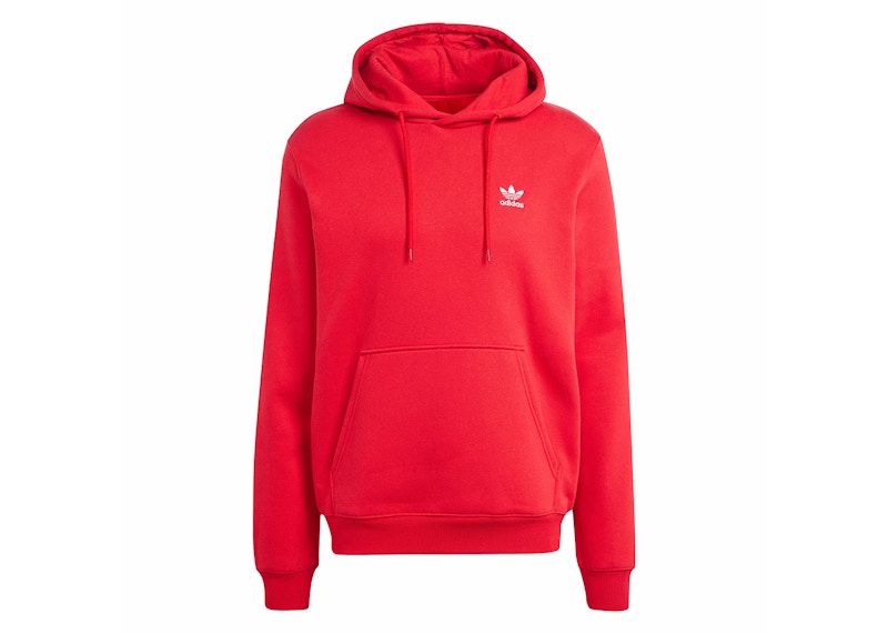 adidas Trefoil Essentials Hoodie Better Scarlet