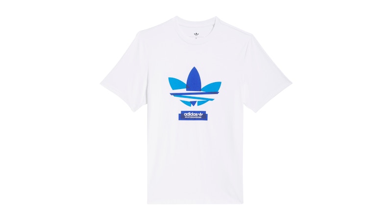 adidas Trefoil Tee White Royal Blue