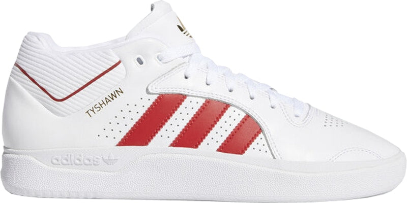 adidas Tyshawn Cloud White Scarlet