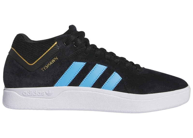 adidas Tyshawn Core Black Light Grey Heather Blue Burst